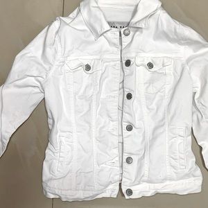 BASIC ZARA WHITE BUTTON JACKET